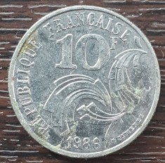 (M2255) MONEDA FRANTA - 10 FRANCS 1986 foto
