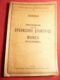 Valentin Gab.Jeju-Consideratiuni asupra organizarii stiintifice a muncii-Ed.1940
