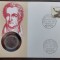 GERMANIA - FDC SI MONEDA 5 MARK 1982 D, 150 ANI MOARTEA LEUI GOETHE, MONEDA UNC