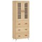 Dulap inalt, stejar sonoma, 69,5x34x180 cm, lemn compozit