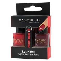 Set 2 bucati Lac de unghii Duo Perfect Match, 3 Intense Redis, 10 ml, Magic Studio foto
