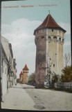 Carte postala, Sibiu, Turnurile Hartenrck, perioada interbelica