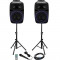 Set boxe sonorizare 800W Ibiza, Bluetooth, USB, SD, microfon