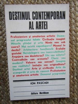 Ion Pascadi - Destinul contemporan al artei foto