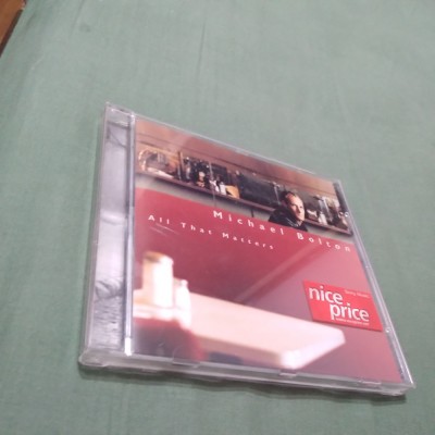 CD MICHAEL BOLTON -ALL THAT MATTERS COLUMBIA SONY foto