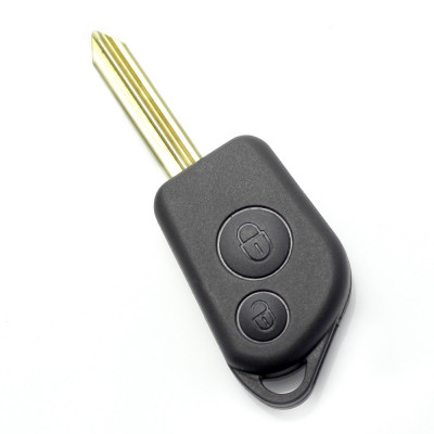 Citroen / Peugeot - Carcasa cheie cu 2 butoane foto