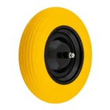 Roata poliuretanica pentru roaba ROTOR RRPN3.5-8B/L,3.50-8,janta metalica,ax 14 x 136 mm inclus