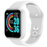 Cumpara ieftin Ceas smartwatch L18, Bluetooth, Pedometru, Monitorizare Somn si Activitati, Notificari, White