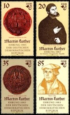 DDR 1982 - Martin Luther, personalități, religie, istorie, serie neuzata