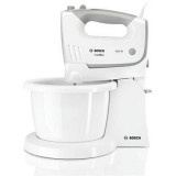 Mixer cu bol MFQ36460, 450 W, 5 viteze, functie Turbo, alb, Bosch