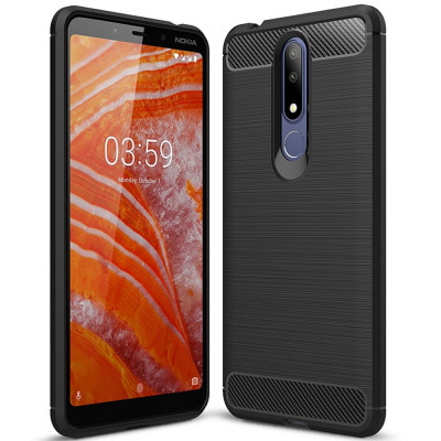 Husa NOKIA 3.1 Plus (2018) - Carbon (Negru) FORCELL foto