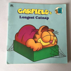 Garfield's Longest Catnap, carte copii, limba engleza, format 21x20cm