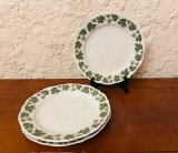 3 FARFURII DIN PORTELAN FIN- MARCAJ HUTSCHENREUTHER GERMANY- WEINLAUB D25CM
