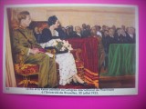 HOPCT 6354 CU REGELE LA CONGRESUL INT FARMACIE BRUXELLES -1935-REGINA ASTRID-FAMILIA REGALA BELGIA-CROMO LITHO-CIOCOLATA COTE D&#039;OR