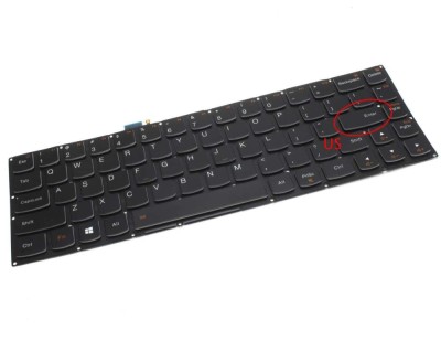 Tastatura Lenovo Yoga 3 Pro 1370 iluminata layout US fara rama enter mic, Yoga 3 Pro iluminata layout US fara foto