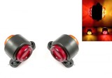 2 x 12 LED-uri laterale de semnalizare pentru camion Indicator pozitie remorca rosu /galben 12 / 24v