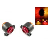 2 x 12 LED-uri laterale de semnalizare pentru camion Indicator pozitie remorca rosu /galben 12 / 24v
