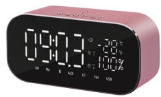 Radio cu ceas Akai ABTS-S2, Bluetooth (Roz) foto