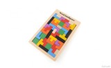 Joc Tetris din lemn, Multicolor