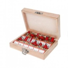 Set freze pentru lemn prindere 8 mm ,12 piese