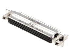 Conector D-Sub HD 62 pini, mamă THT