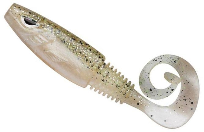 Grub Berkley Soft Bait Sick Curl Shad Salt &amp; Pepper, 7g, 8cm