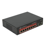 Switch PoE PNI SWPOE82, 8 Porturi PoE 10/100Mbps, 120W, AI Extend 250m, Protectie 4kV