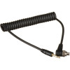 Cablu sincron spiralat PC Sync tata - jack 2.5mm tata 30-100cm, Generic