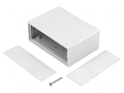 Carcasă ABS Gri cu Panou 89x65x36mm foto