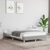 VidaXL Cadru de pat, gri deschis, 120x190 cm, material textil