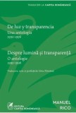 Despre lumina si transparenta. De luz y transparencia ( editie bilingva) - Grupul Art