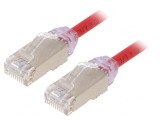 Patch cord F/UTP Cat6a roșu 5m 28AWG LSZH