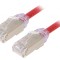 Patch cord F/UTP Cat6a roșu 5m 28AWG LSZH