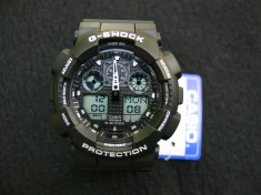 Ceas Sport Casio G-SHOCK GA-100 Black-NOU ! NEGRU -CALITATEA 1- !!!! foto