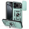Husa Techsuit CamShield Verde pentru Apple iPhone 17 Pro Max, protectie camera, rezistenta la socuri si zgarieturi