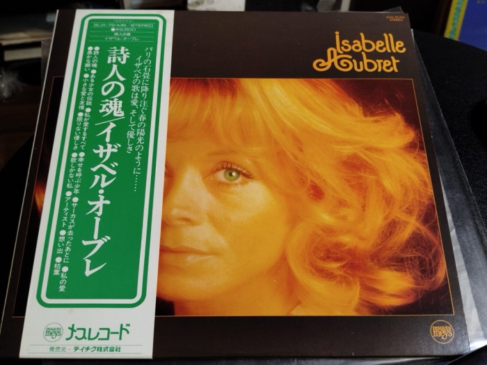Vinil LP &quot;Japan Press&quot; Isabelle Aubret &ndash; L&#039;ame Des Poetes (EX)
