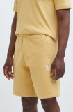 Adidas Originals pantaloni scurți barbati, culoarea galben, IR7815