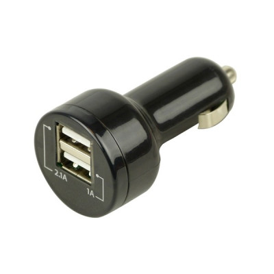 Incarcator auto Carpoint pentru USB de la priza auto 12V/24V cu 2 iesiri 2.1A pentru Ipad si de 1A pt.alte aplicatii Kft Auto foto