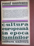 Cultura europeana in epoca luminilor