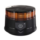 Lumina de avertizare Stroboscopica 30 LED 14W 130mm Lampa Reincarcabil Wareless Girofar Intermitenta Galben 12V 24V