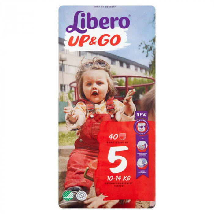 Chilotei copii Libero Up&amp;Go Nr 5 junior 10-14 kg 40 buc