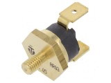 Termostat SPST-NC 140&deg;C 16A 250VAC cu terminali 6,3mm