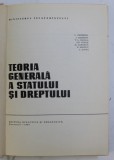 TEORIA GENERALA A STATULUI SI DREPTULUI de I. CETERCHI , V. L. HANGA , C. ZOTTA ... , 1967