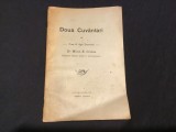 Doua Cuvantari de Miron E. Cristea anul 1910 / 30 pagini !