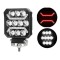 LED Lumini de lucru DRL Lampe 12V 24V 15W 1500lm pentru Camion tractor Suv 4x4 Spot Beam Alb/Rosu