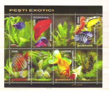 Romania 2005 - Exotic fish - MNH perforated sheet RO.009, Nestampilat