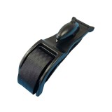 Deviator centura de siguranta, flippy, pentru burtica gravidelor, universal, ajustabil, 21x6 cm, model delfin negru
