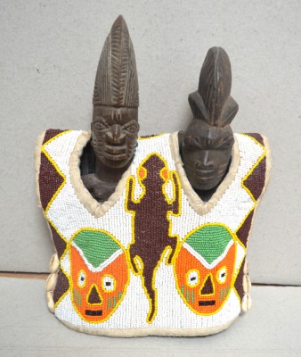 Doua vechi statuete Ibeji Yoruba Nigeria foto