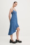 Desigual rochie din denim MUNICH mini, evazată, 25SWVD07