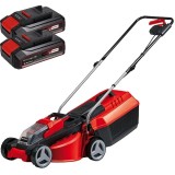 Einhell GE-CM 18/30 Li PXC + Twinpack CB - Masina de tuns iarba 30 cm 25 l + Set 2 acumulatori Li-Ion 18 V 2.5 Ah